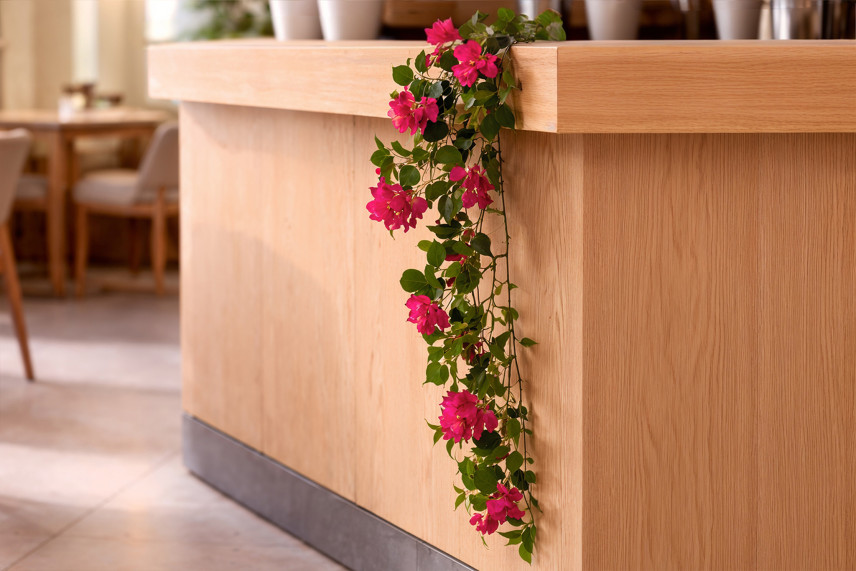 Feuerbest&auml;ndige k&uuml;nstliche Bougainvillea-Girlande - Fuchsia