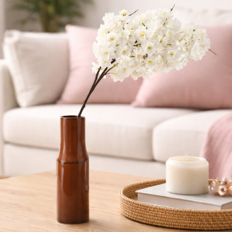 Artificial Cherry Blossom Branch - White