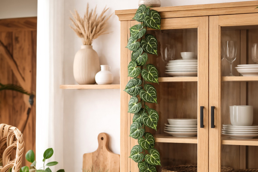 Guirnalda de Anthurium Artificial Ign&iacute;fuga - Verde
