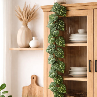 Guirnalda de Anthurium Artificial Ign&iacute;fuga - Verde