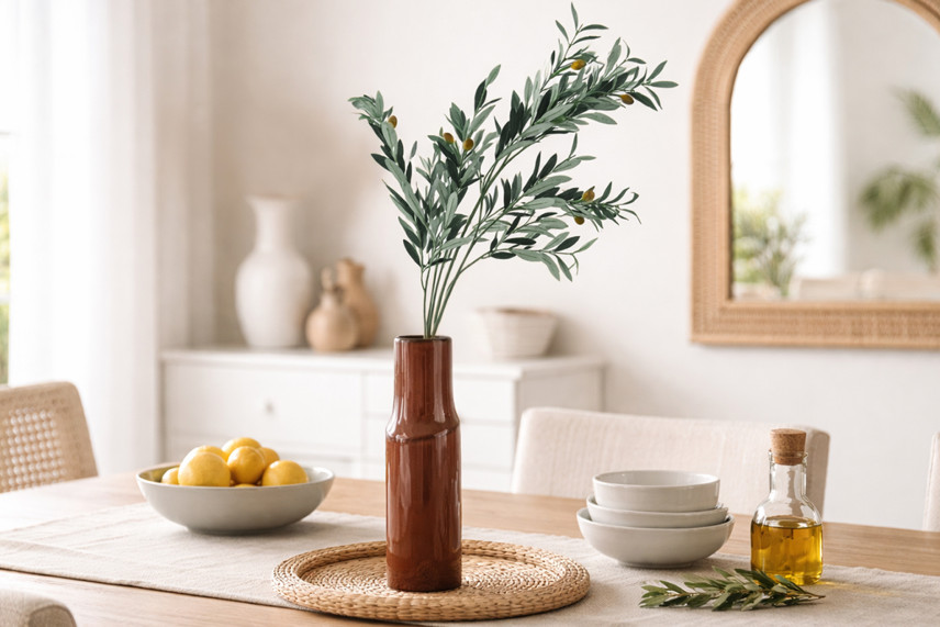 Artificial Olive Branch - Green