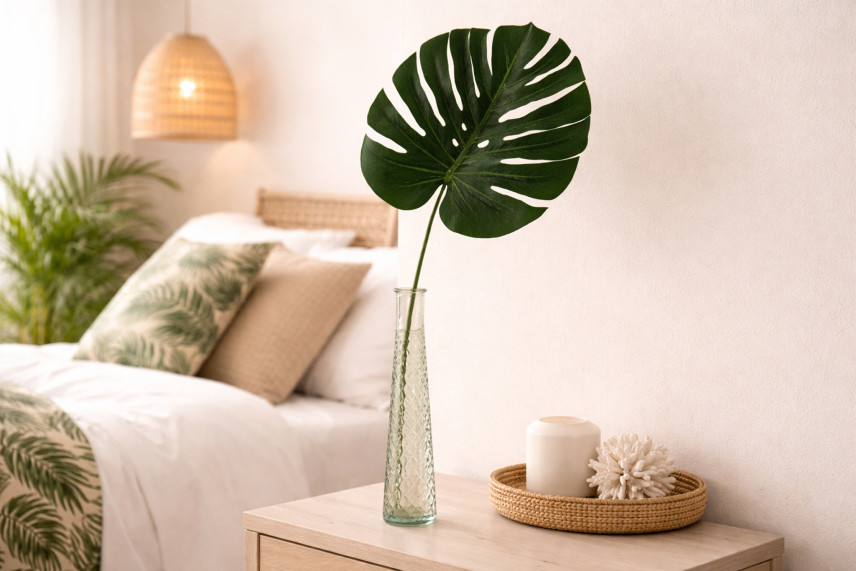 Feuerbest&auml;ndige k&uuml;nstliche Monstera - Gr&uuml;n