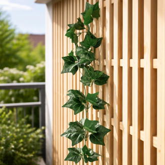 Fire-Resistant Artificial Helix Ivy Garland - Green
