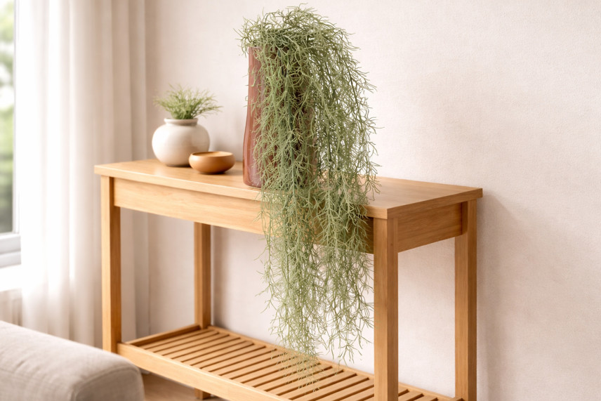 Tillandsia Artificiale Cadente Ignifuga - Grigio