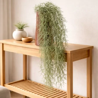 Chute de Tillandsia artificielle Gris - Ignifug&eacute;e