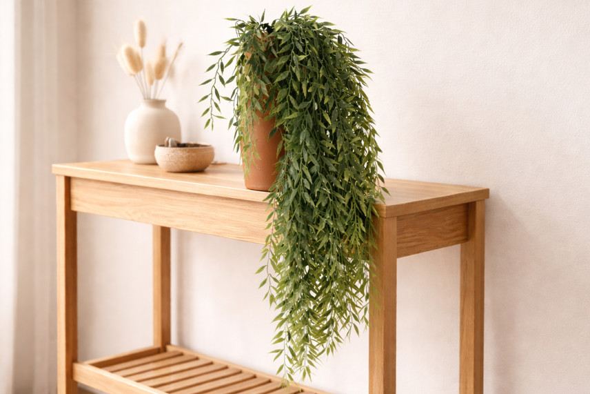 Chute de Mini Bambou Artificielle Ignifug&eacute;e - Vert