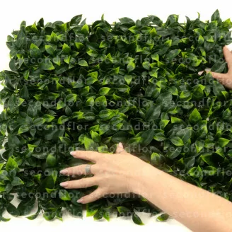 Plaque de Feuillage Artificiel Vert Bicolore