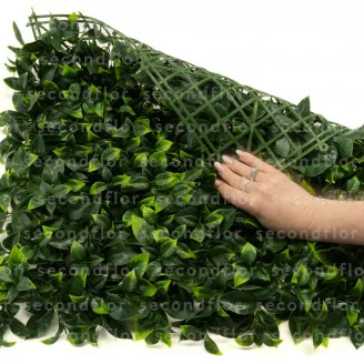 Plaque de Feuillage Artificiel Vert Bicolore
