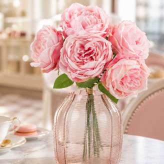 K&uuml;nstlicher Pfingstrosenstrau&szlig; - Rosa