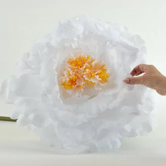 Pivoine G&eacute;ante artificielle Blanche