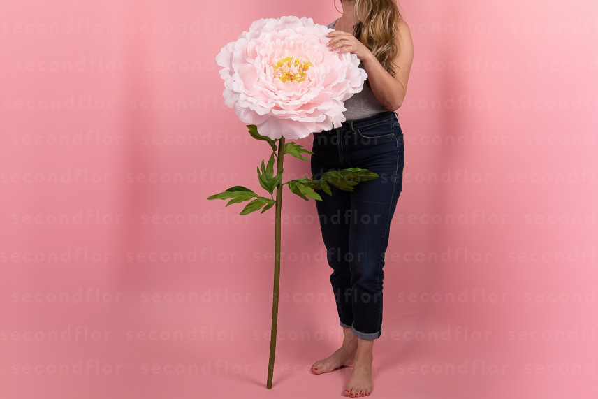 Pivoine Artificielle G&eacute;ante Rose