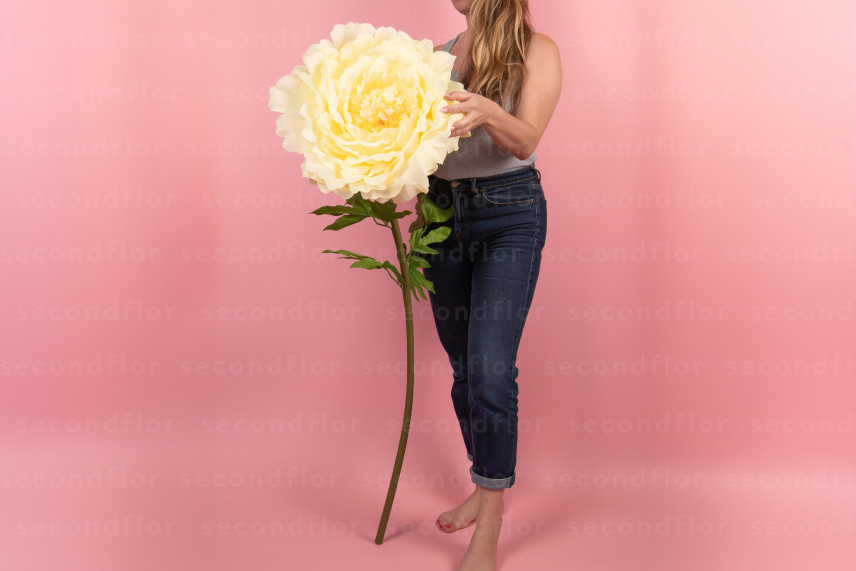 Peonia Artificiale Gigante Gialla
