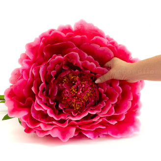 Peonia Artificiale Gigante Fucsia