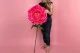 Pivoine G&eacute;ante artificielle Fuchsia 1