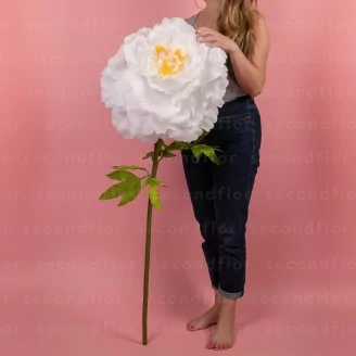 Peon&iacute;a Artificial Gigante Blanca
