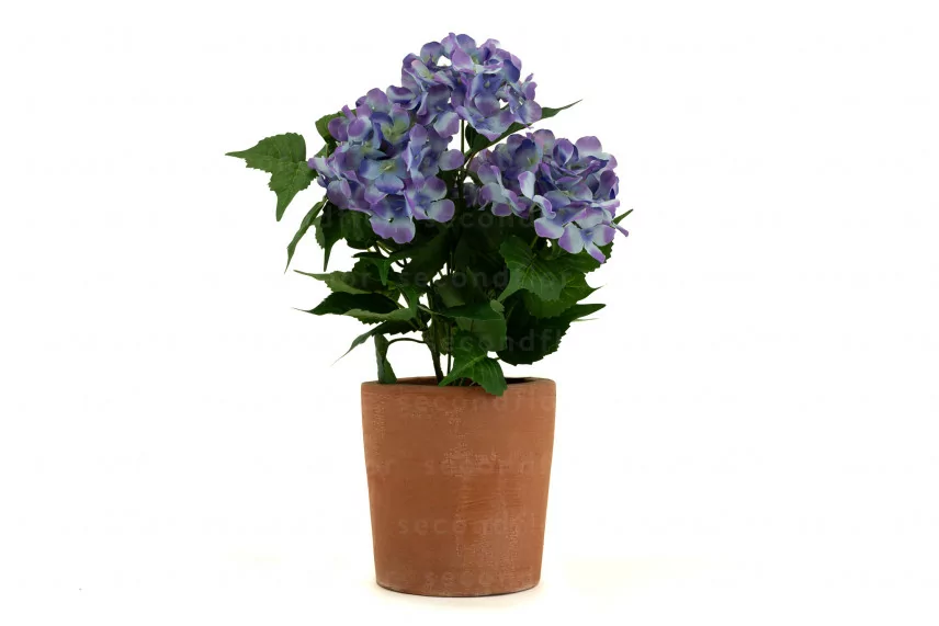 Hochwertige künstliche Hortensie im Topf