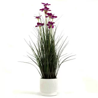 Potted Flowering artificial Grass
