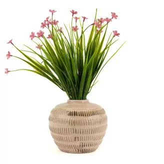 Herbe fleurie artificielle