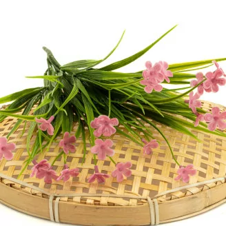 Herbe fleurie artificielle