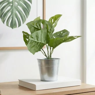 Monstera artificielle en pot