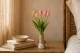 Bouquet di Tulipani Artificiali Rosa Chiaro 1