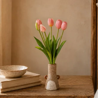 Bouquet of artificial Tulips Light Pink