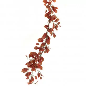 Artificial Red & Orange Beech Garland