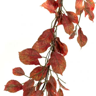 Ghirlanda di Faggio artificiale Rossa e Arancione