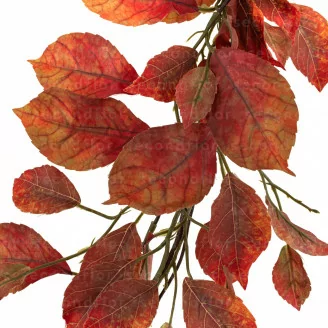 Artificial Red & Orange Beech Garland