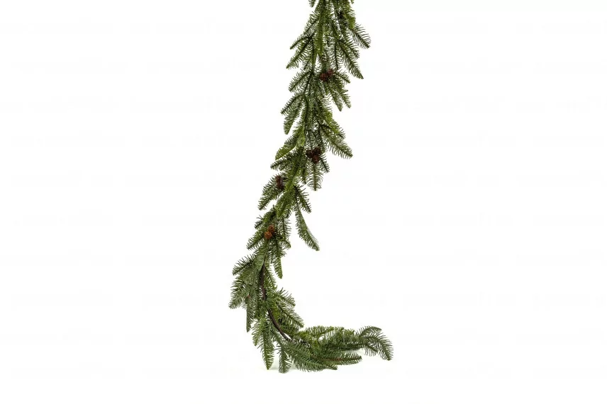 Artificial Fir Garland with Pine Cones