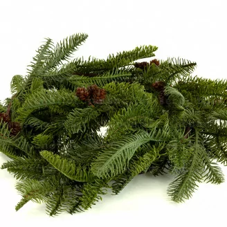 Artificial Fir Garland with Pine Cones
