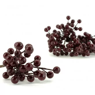 Artificial Burgundy Berries (x6)