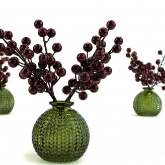 Artificial Burgundy Berries (x6)