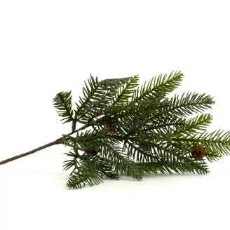 Artificial Pine Spray with Pine Cones
