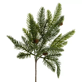 Artificial Pine Spray with Pine Cones