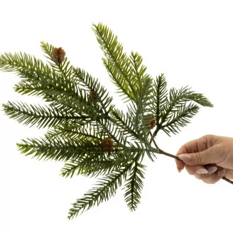Artificial Pine Spray with Pine Cones
