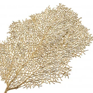 Rama de coral artificial dorada