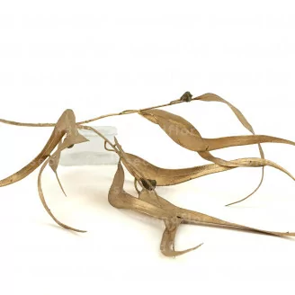 Rama de Eucalipto Willow artificial Dorada