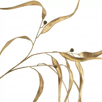 Ramo di Eucalipto Willow artificiale Dorato