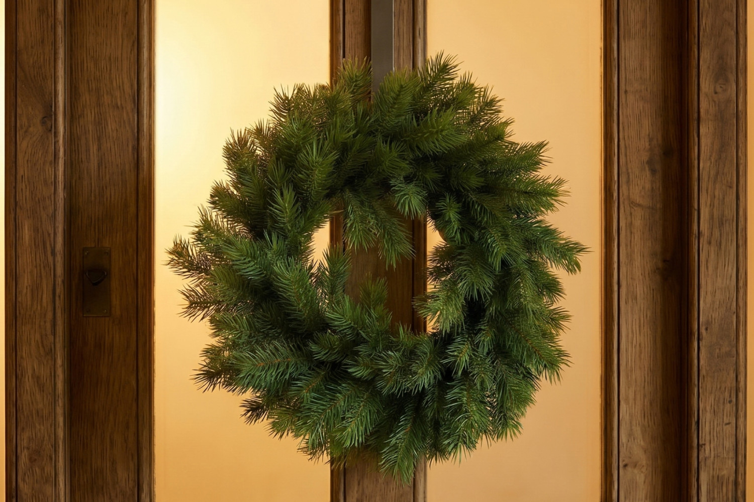 Künstlicher Tannenkranz 38 cm für Weihnachten