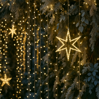 Décoration de Noël pour restaurant