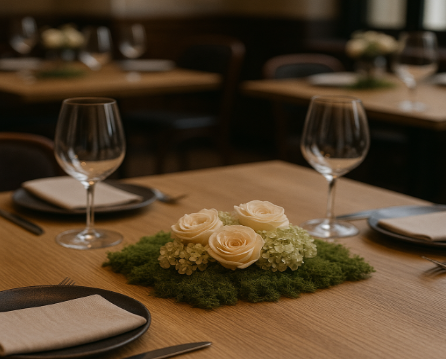 decoration-de-table-en-restaurant-gastronomique