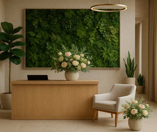 Décoration florale sur-mesure pour hôtels