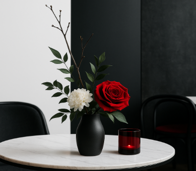 Décoration Saint Valentin restaurant