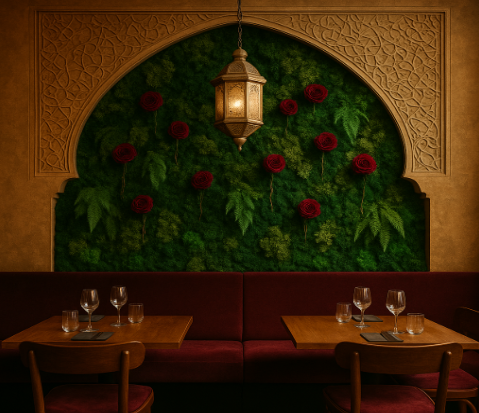 Décoration végétale pour restaurant africain, japonais, italien ou oriental